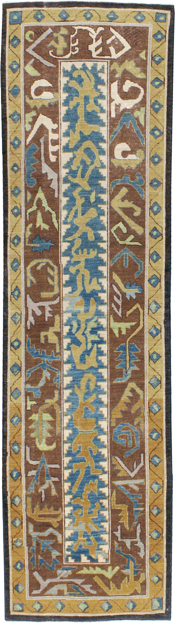 Modernist Persian Tabriz Runner, No.17517 - Galerie Shabab