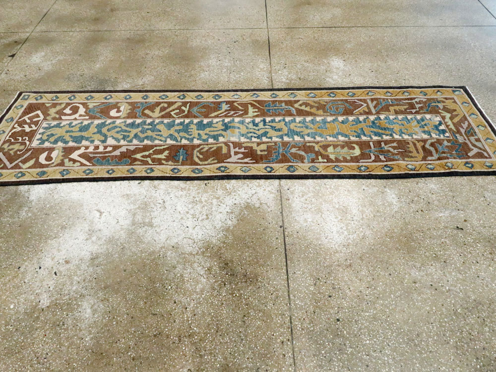 Modernist Persian Tabriz Runner, No.17517 - Galerie Shabab
