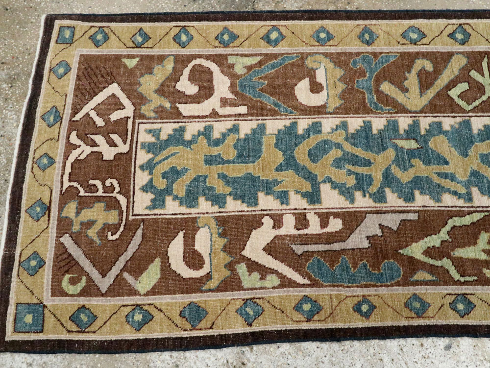 Modernist Persian Tabriz Runner, No.17517 - Galerie Shabab