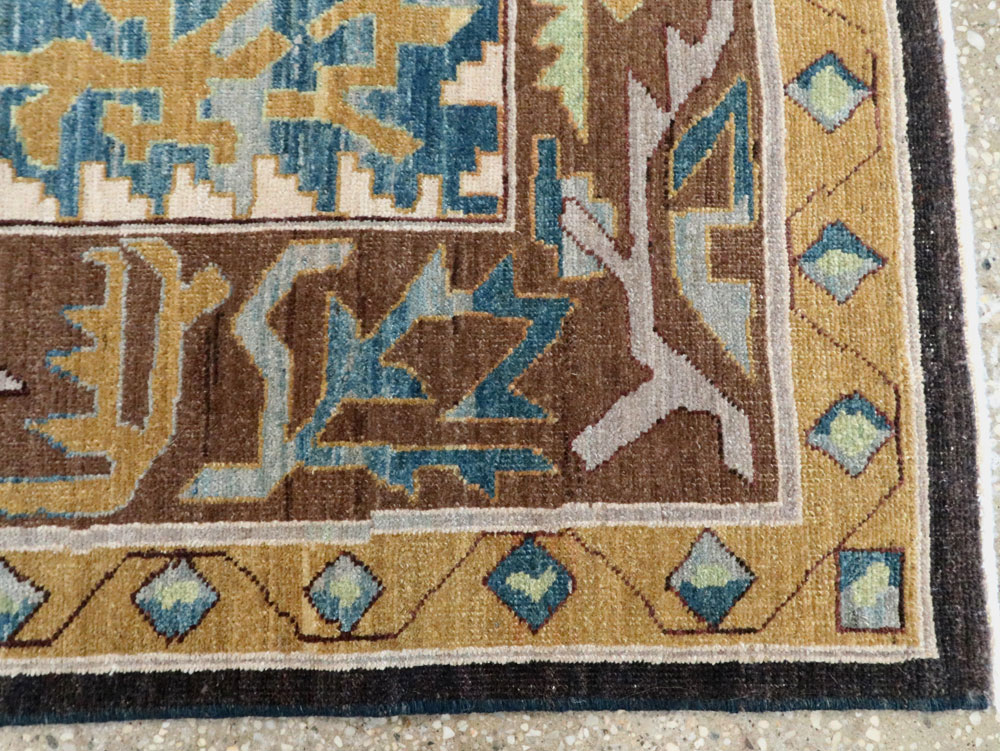 Modernist Persian Tabriz Runner, No.17517 - Galerie Shabab