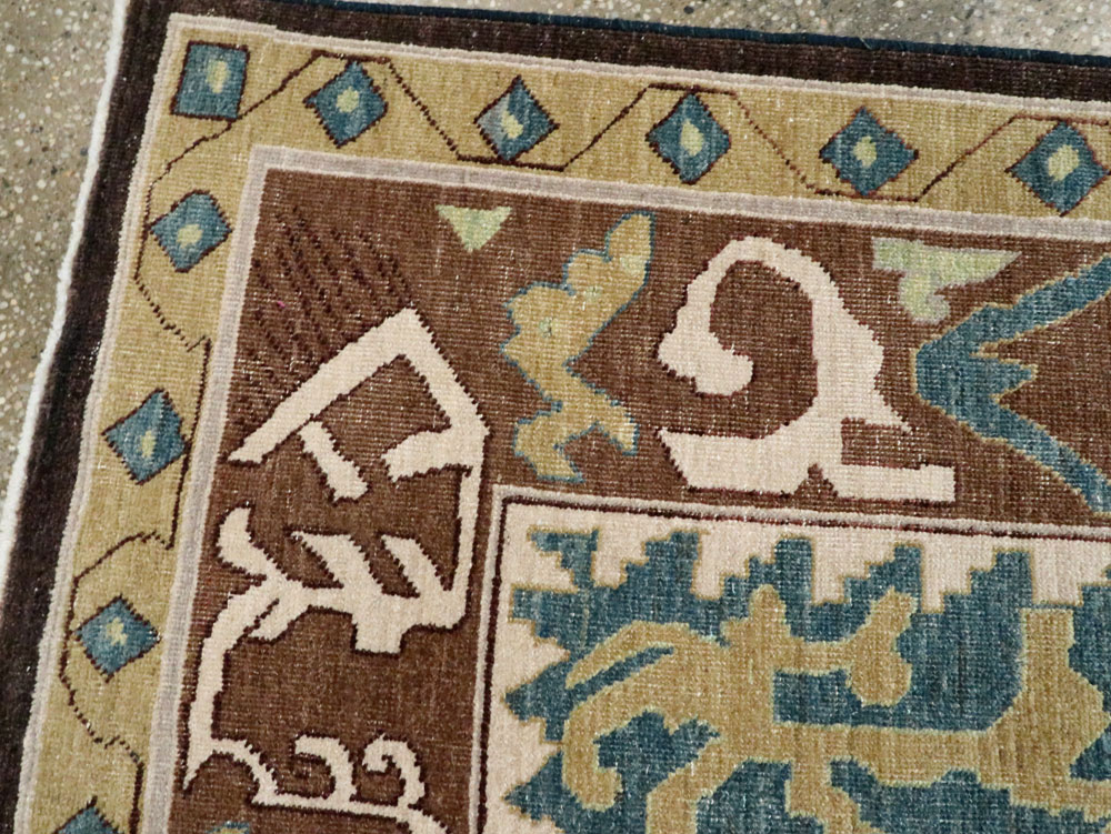 Modernist Persian Tabriz Runner, No.17517 - Galerie Shabab