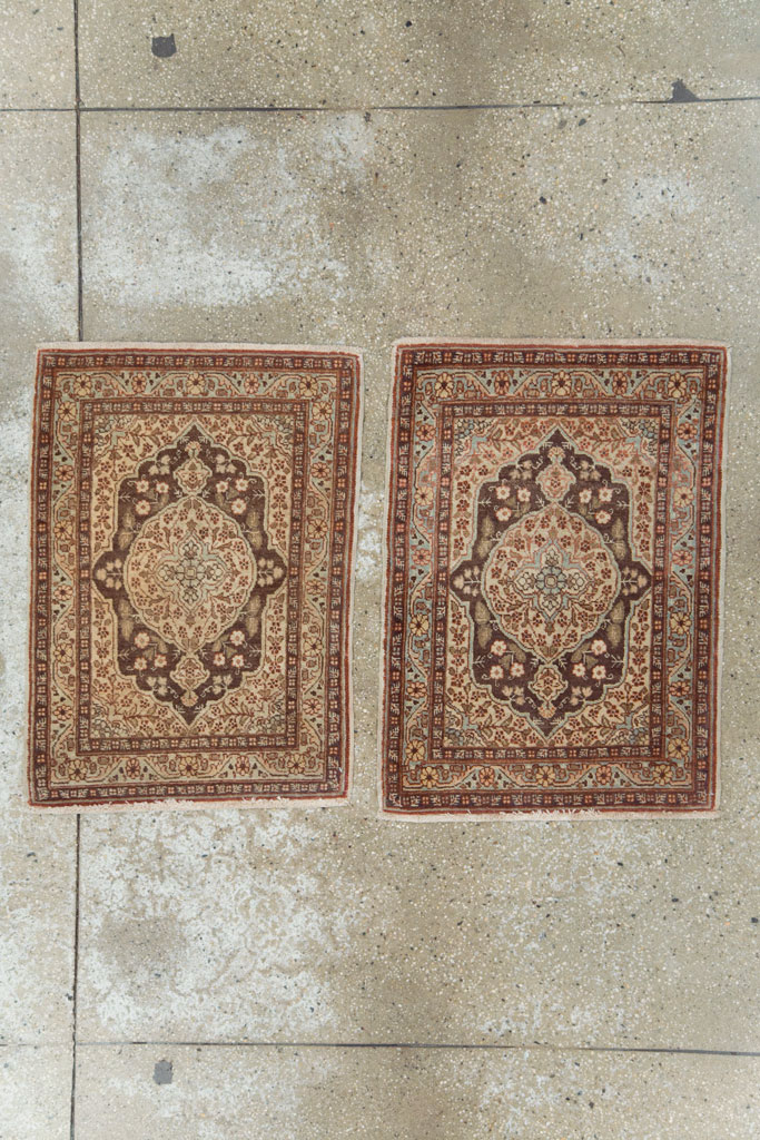 Antique Persian Tabriz Hagi Jalili Rug (Pair: 1 of 2), No.17518 - Galerie Shabab