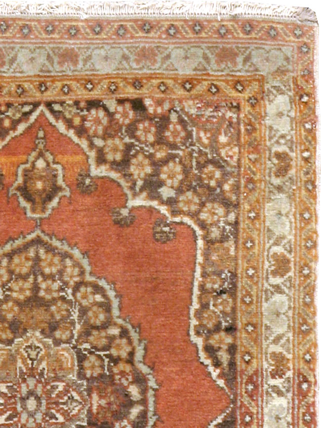 Antique Persian Tabriz Rug (Pair: 1 of 2), No.17520 - Galerie Shabab
