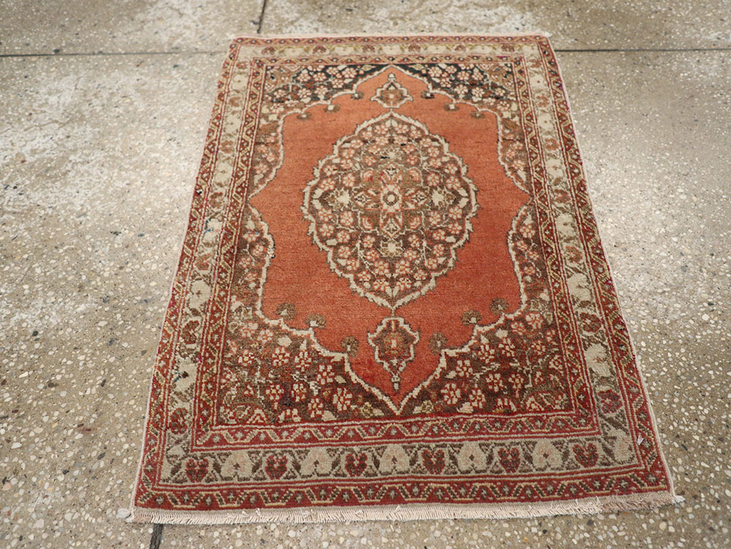 Antique Persian Tabriz Rug (Pair: 2 of 2), No.17521 - Galerie Shabab