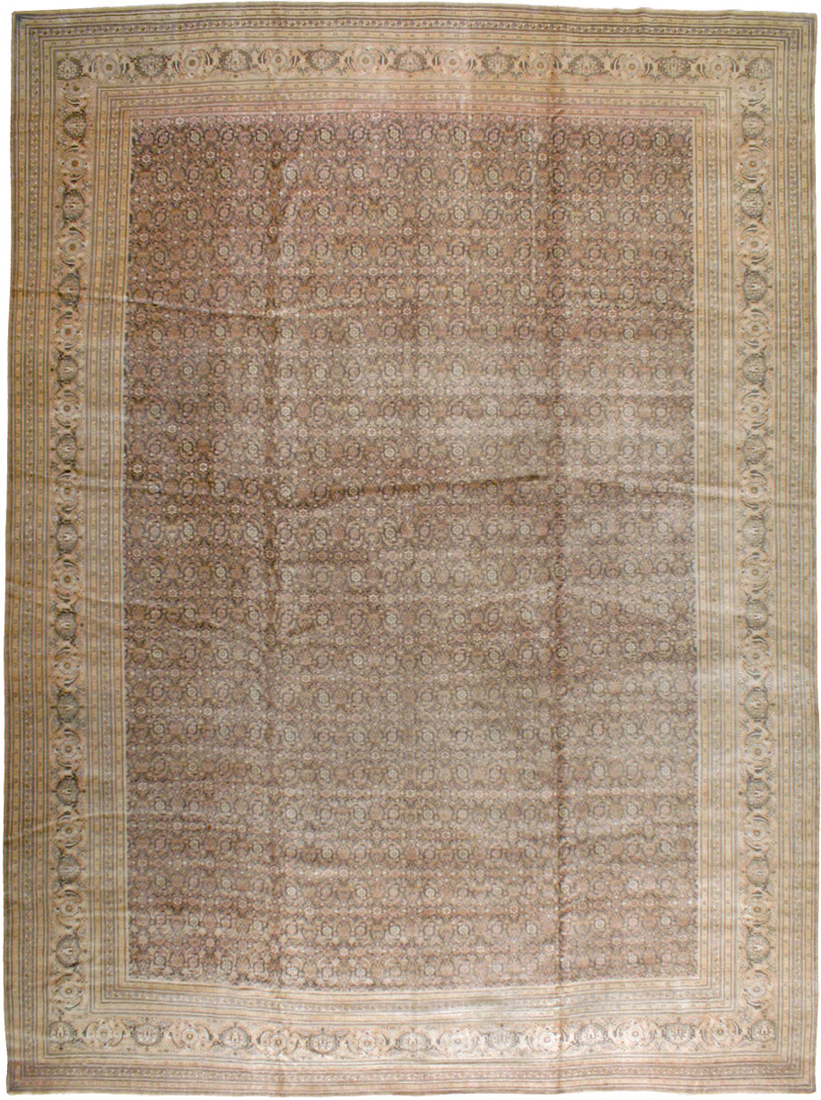 Antique Persian Tabriz Carpet, No.17524 - Galerie Shabab