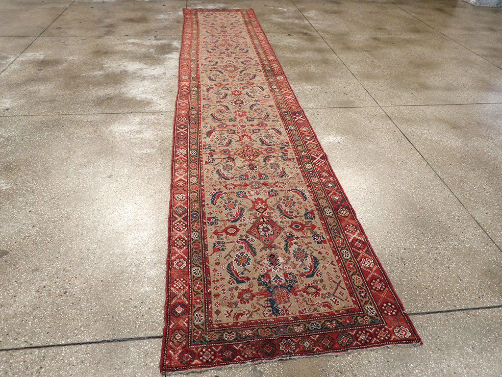Vintage Persian Malayer Runner, No.17531 - Galerie Shabab