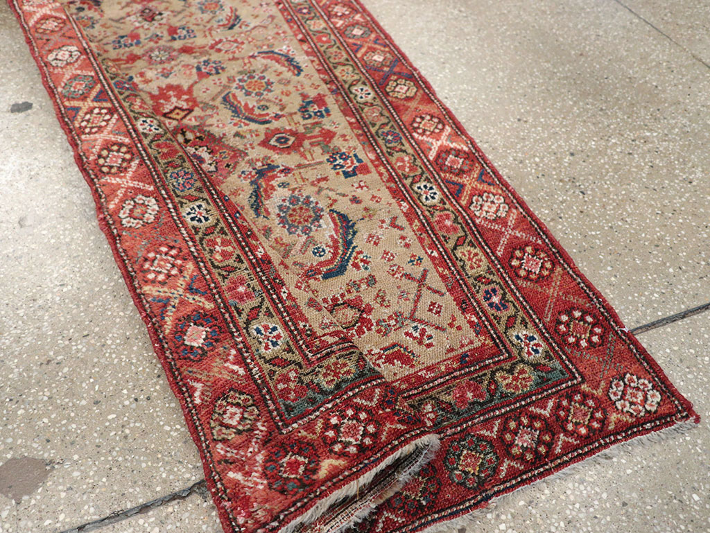 Vintage Persian Malayer Runner, No.17531 - Galerie Shabab