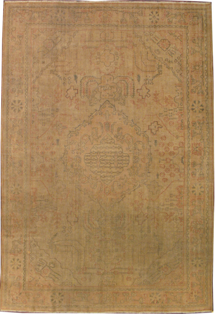 Antique Oushak Carpet, No.17545 - Galerie Shabab