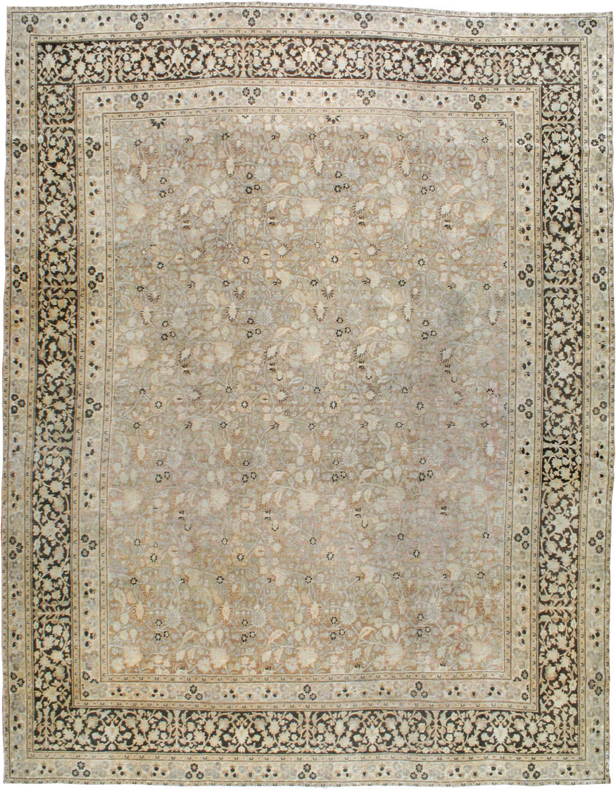 ANtique Persian Mashad Carpet, No.17550 - Galerie Shabab