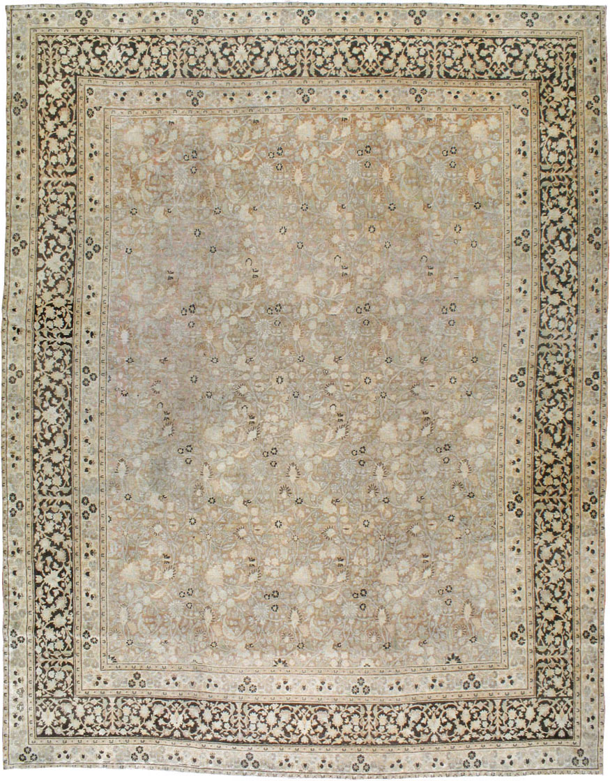 ANtique Persian Mashad Carpet, No.17550 - Galerie Shabab
