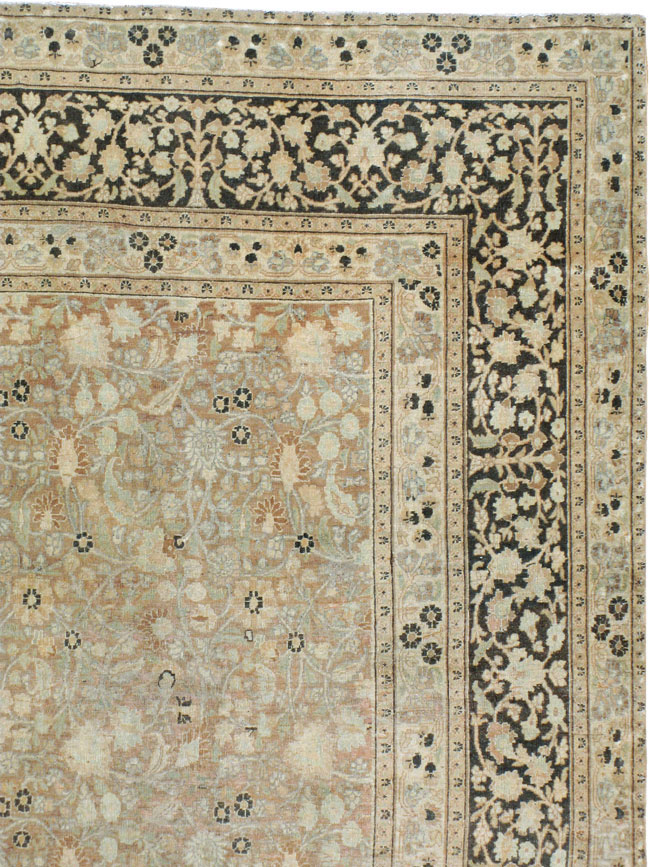 ANtique Persian Mashad Carpet, No.17550 - Galerie Shabab