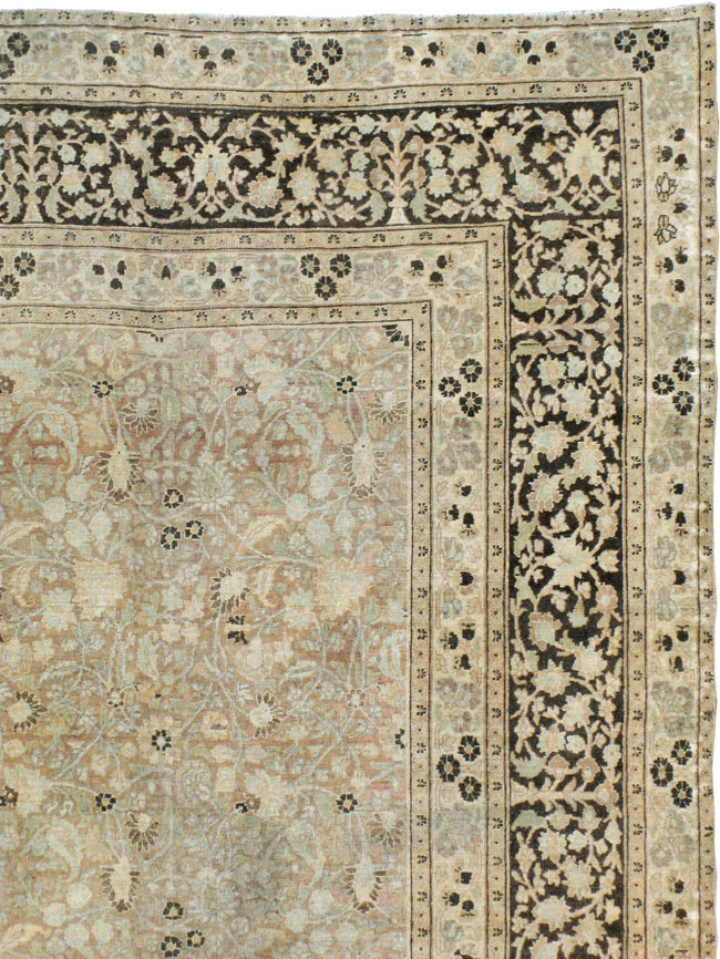 ANtique Persian Mashad Carpet, No.17550 - Galerie Shabab