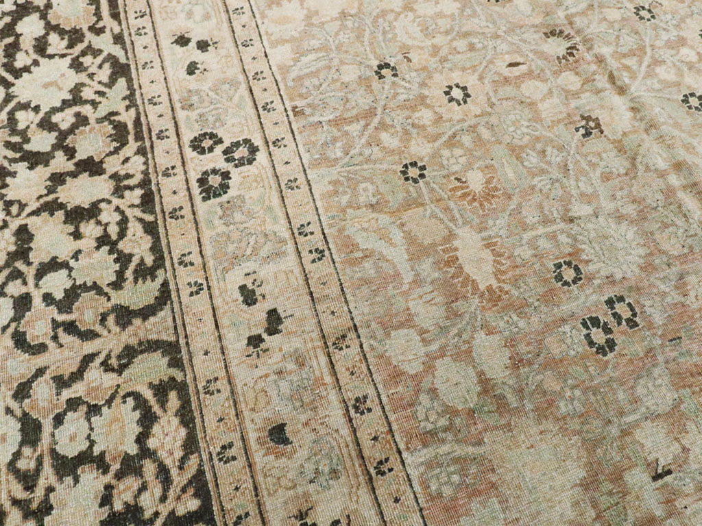 ANtique Persian Mashad Carpet, No.17550 - Galerie Shabab