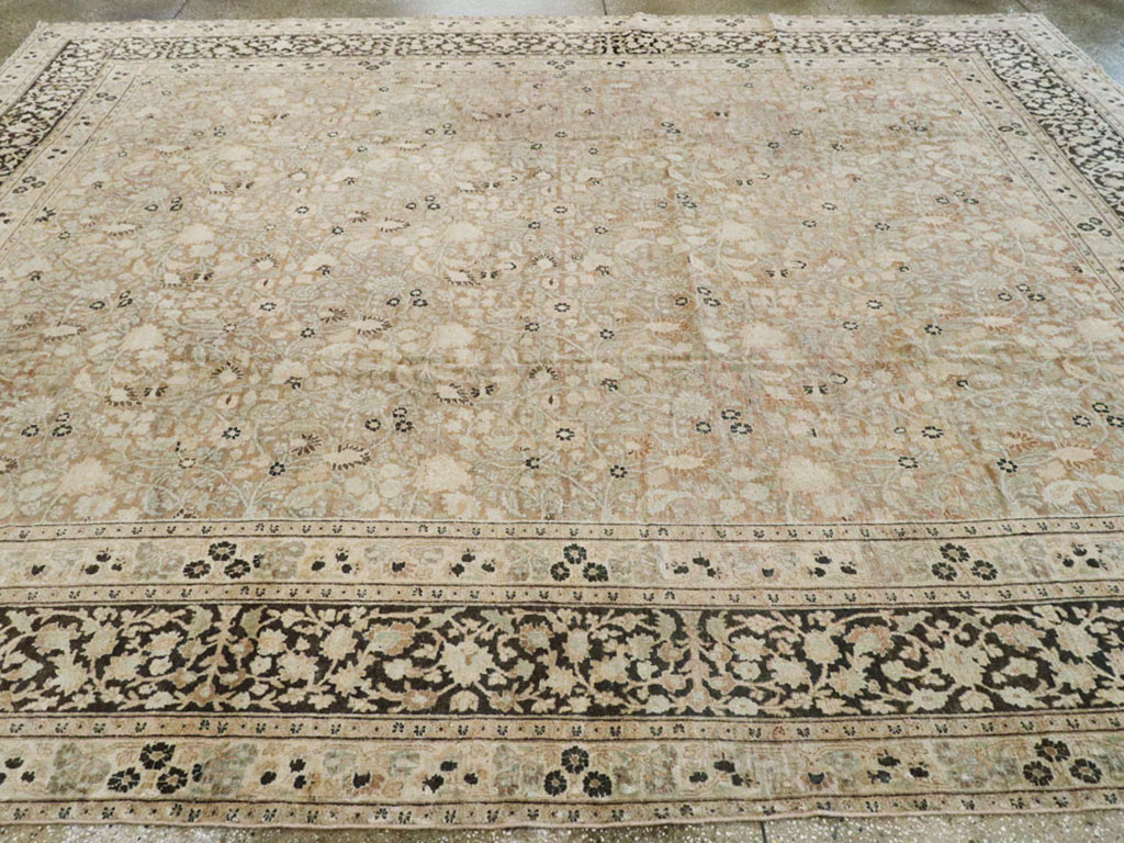 ANtique Persian Mashad Carpet, No.17550 - Galerie Shabab