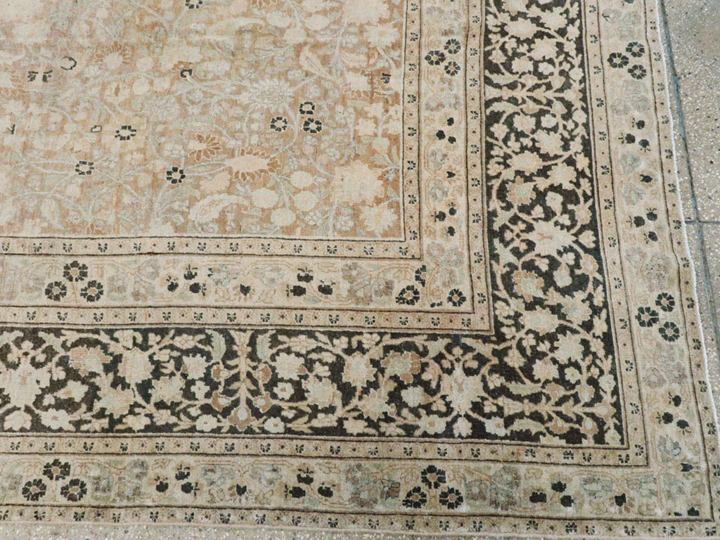 ANtique Persian Mashad Carpet, No.17550 - Galerie Shabab