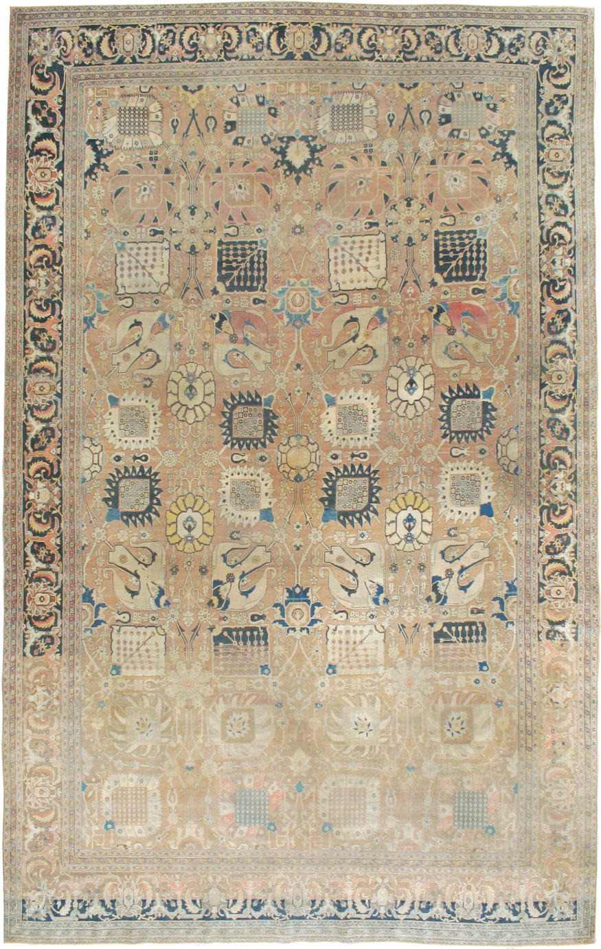 Antique Persian Tabriz Hagi Jalili Carpet, No.17551 - Galerie Shabab