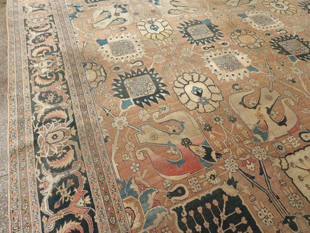 Antique Persian Tabriz Hagi Jalili Carpet, No.17551 - Galerie Shabab