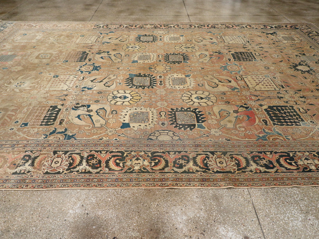 Antique Persian Tabriz Hagi Jalili Carpet, No.17551 - Galerie Shabab