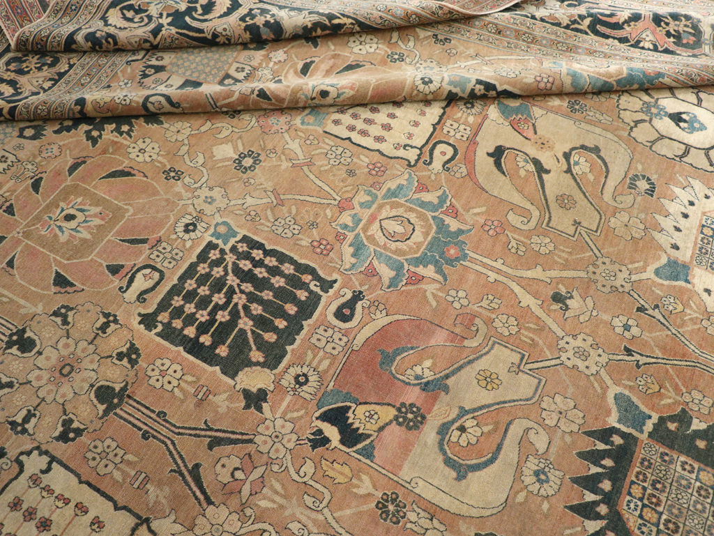 Antique Persian Tabriz Hagi Jalili Carpet, No.17551 - Galerie Shabab