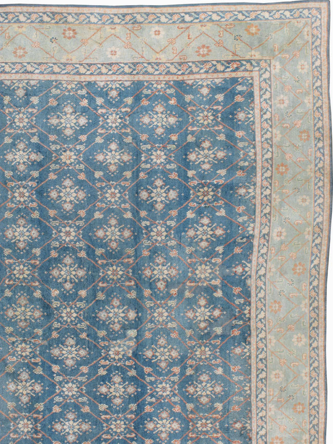 Vintage Indian Cotton Agra Carpet, No.17554 - Galerie Shabab