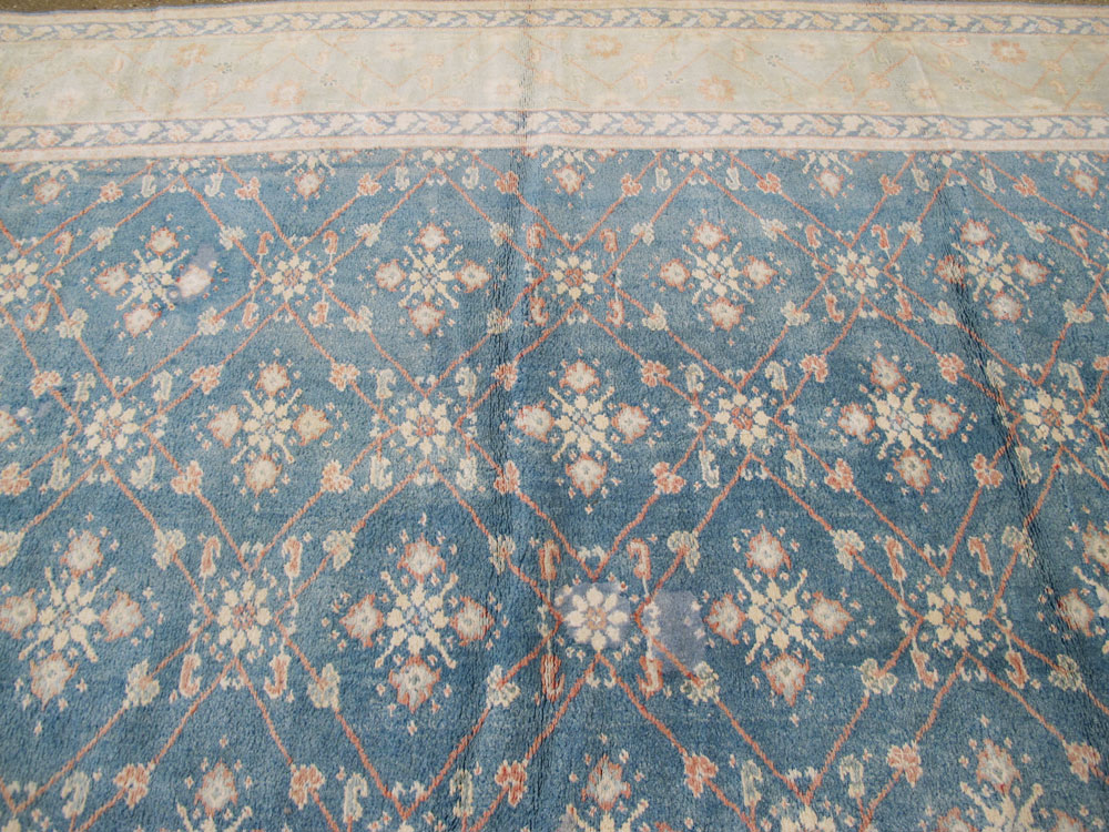 Vintage Indian Cotton Agra Carpet, No.17554 - Galerie Shabab