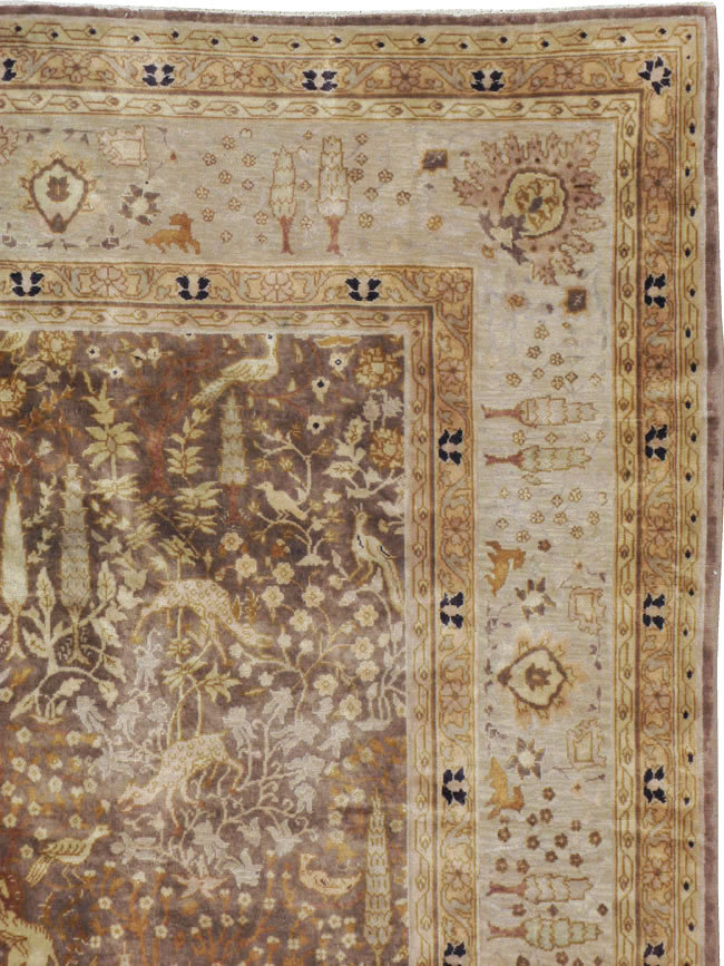 Vintage Indian Lahore Carpet, No.17557 - Galerie Shabab