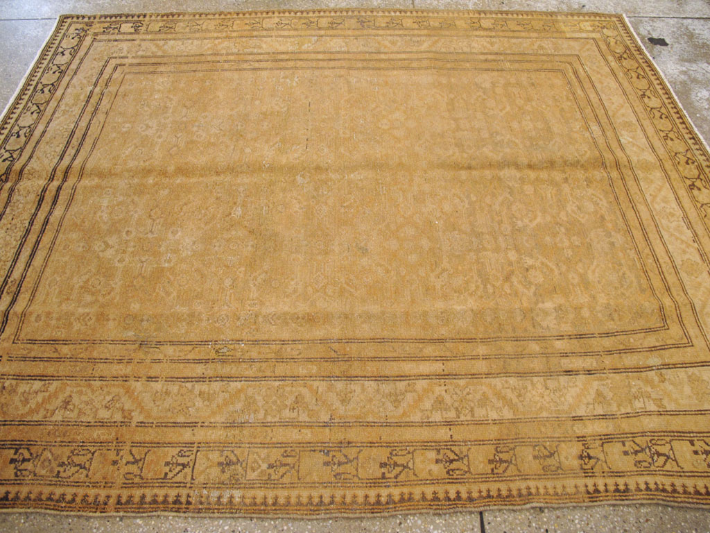 Vintage Persian Malayer Square Rug, No.17573 - Galerie Shabab