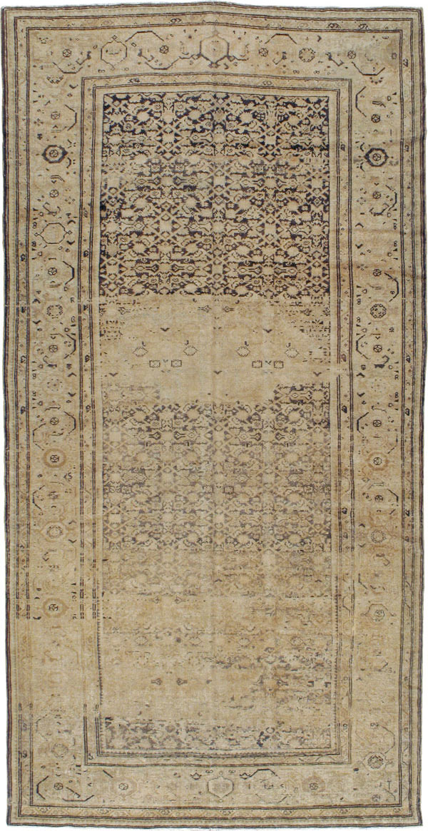 Vintage Persian Malayer Gallery Rug, No.17578 - Galerie Shabab