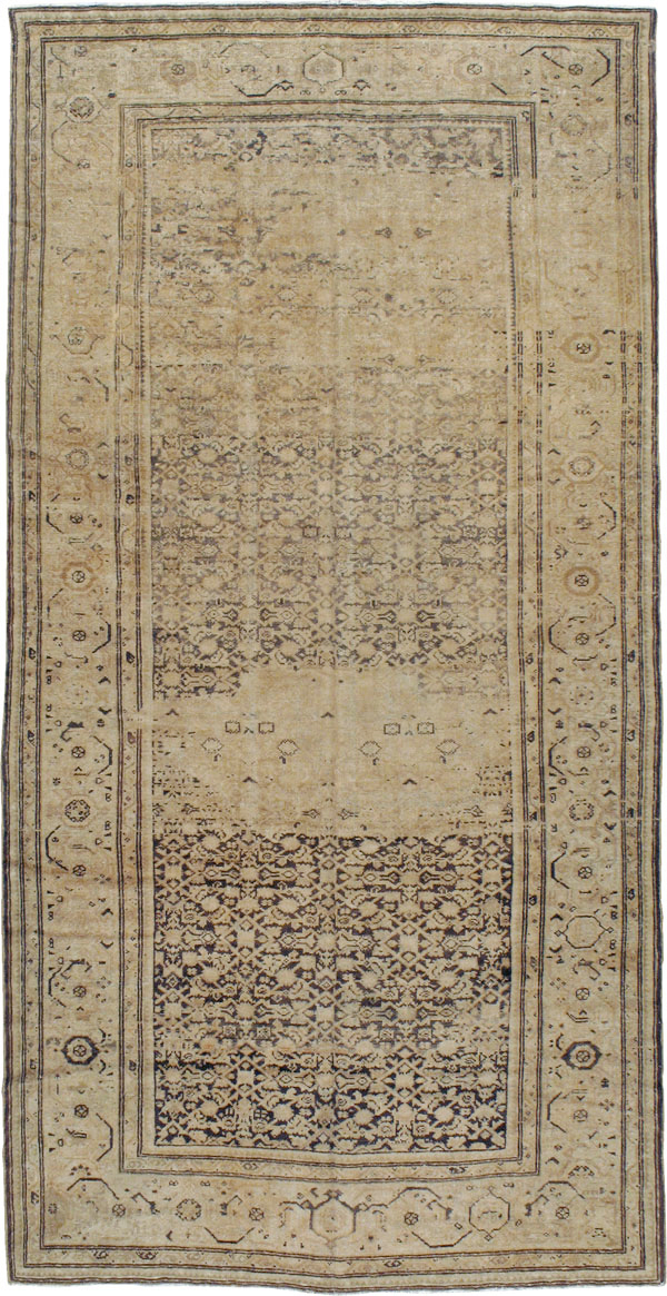 Vintage Persian Malayer Gallery Rug, No.17578 - Galerie Shabab