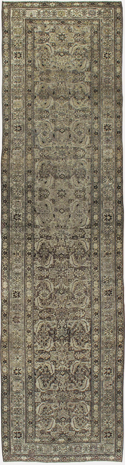 Vintage Persian Malayer Runner, No.17583 - Galerie Shabab