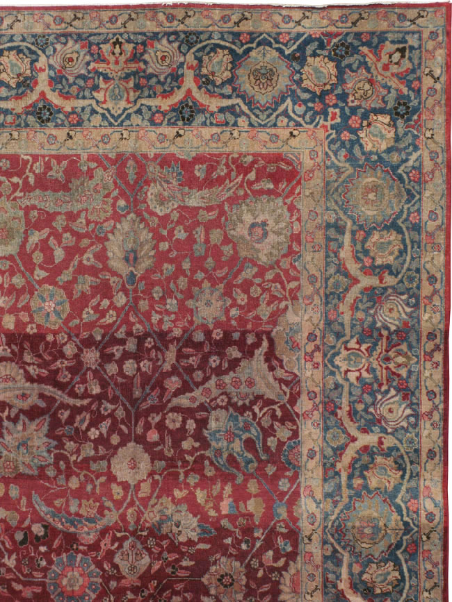 Antique Persian Tabriz Carpet, No.17609 - Galerie Shabab