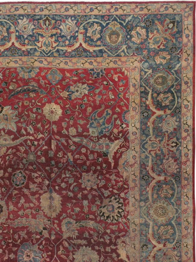 Antique Persian Tabriz Carpet, No.17609 - Galerie Shabab
