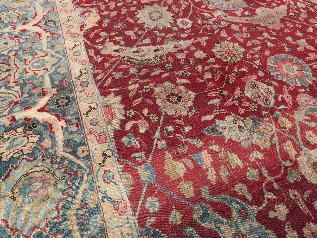 Antique Persian Tabriz Carpet, No.17609 - Galerie Shabab