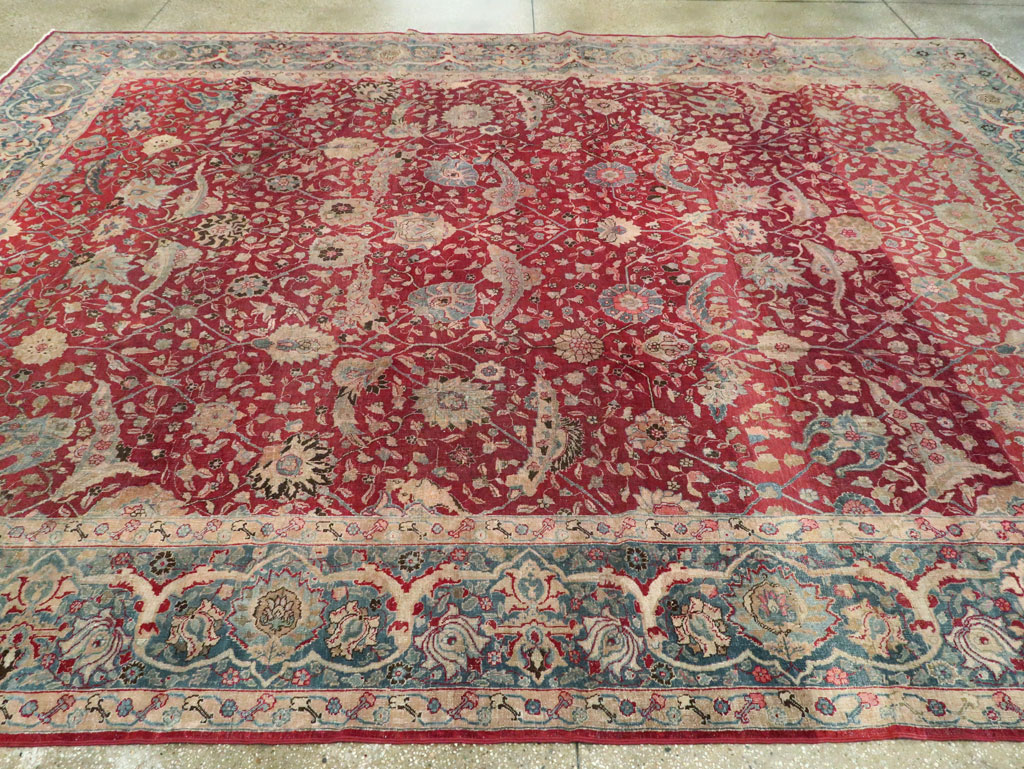 Antique Persian Tabriz Carpet, No.17609 - Galerie Shabab