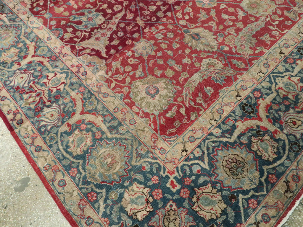 Antique Persian Tabriz Carpet, No.17609 - Galerie Shabab