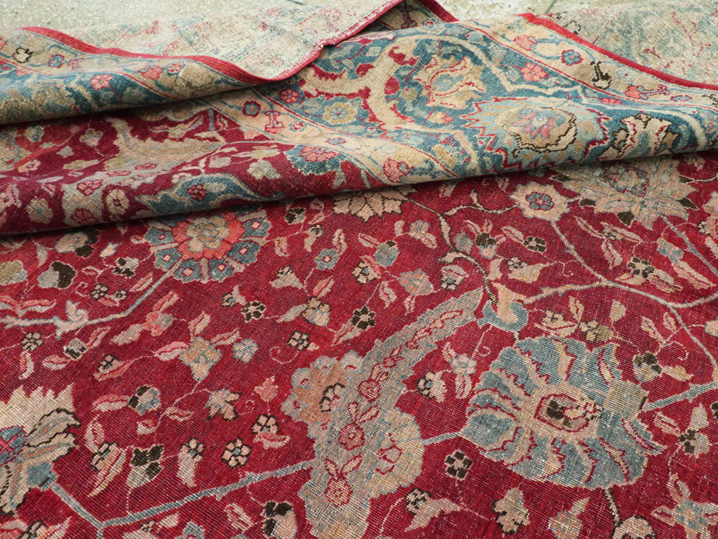 Antique Persian Tabriz Carpet, No.17609 - Galerie Shabab