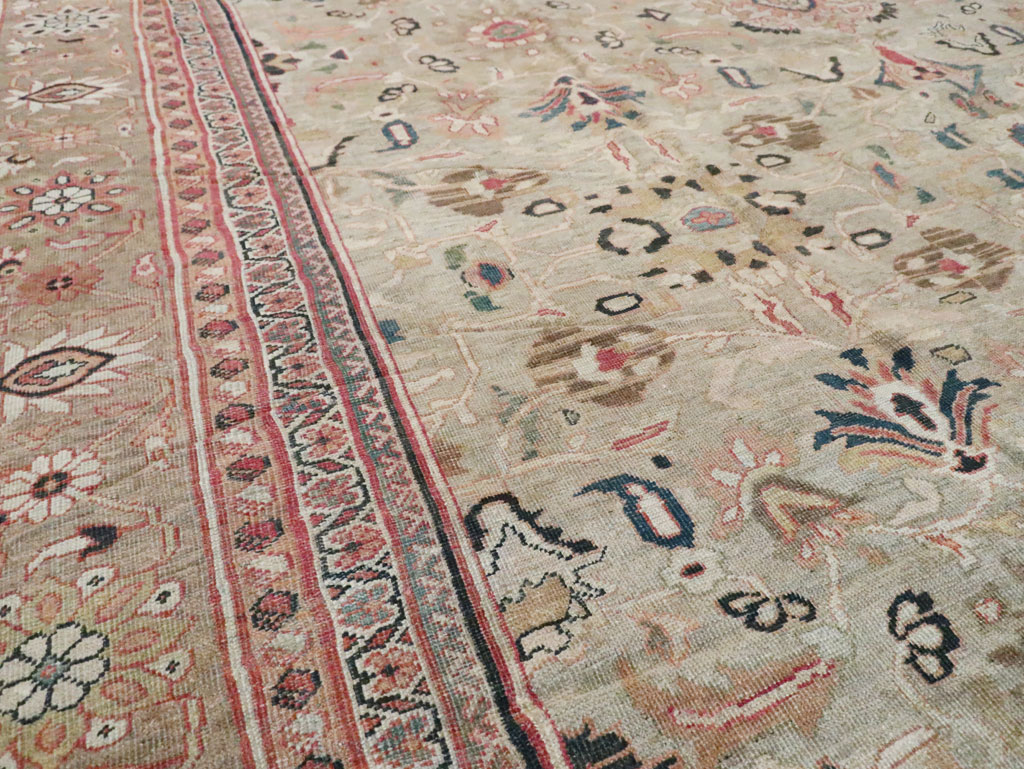 Antique Persian Mahal Carpet, No.17631 - Galerie Shabab