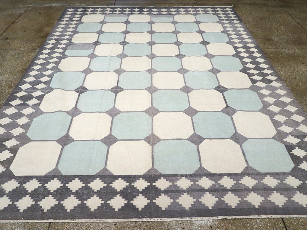 Flat-weave Indian Dhurrie, No.17633 - Galerie Shabab