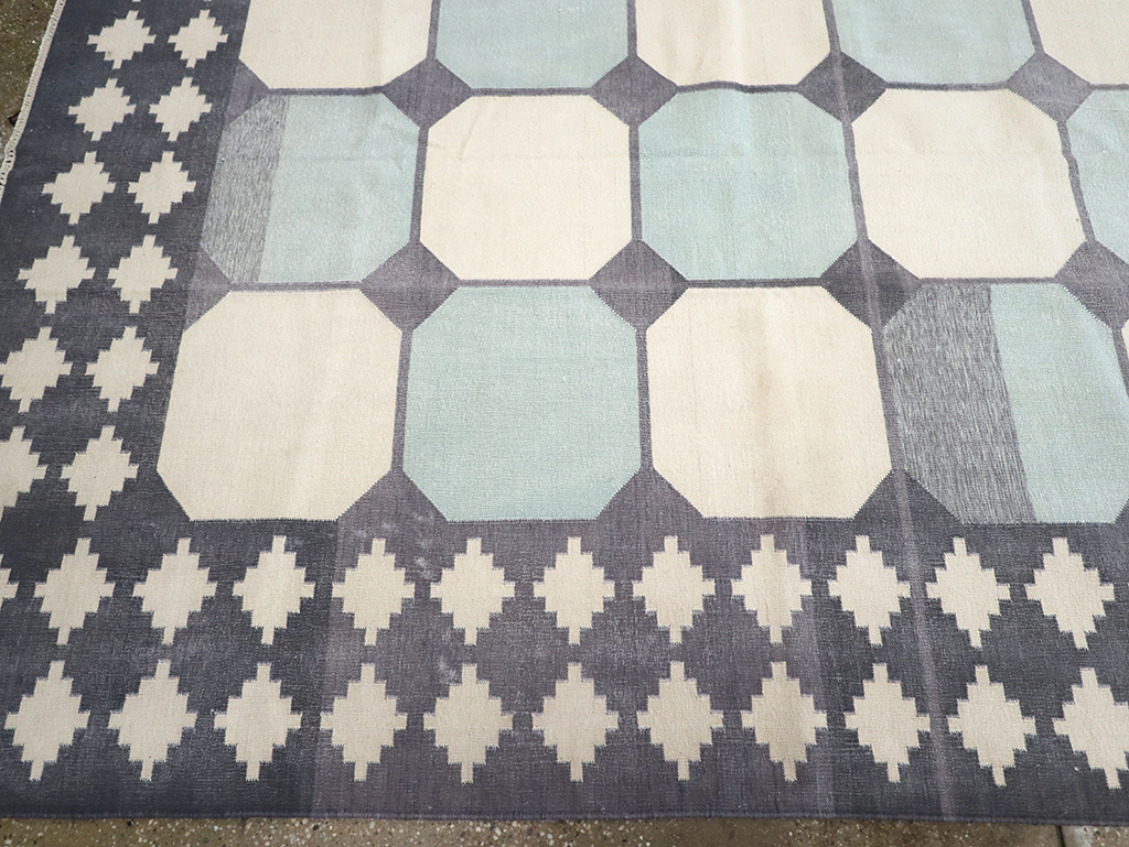 Flat-weave Indian Dhurrie, No.17633 - Galerie Shabab