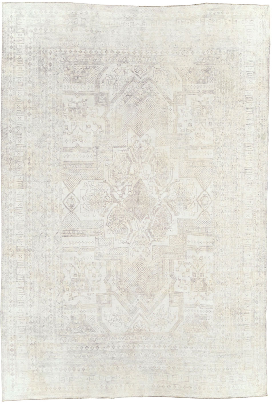 Vintage Cotton Agra Carpet, No.17643 - Galerie Shabab