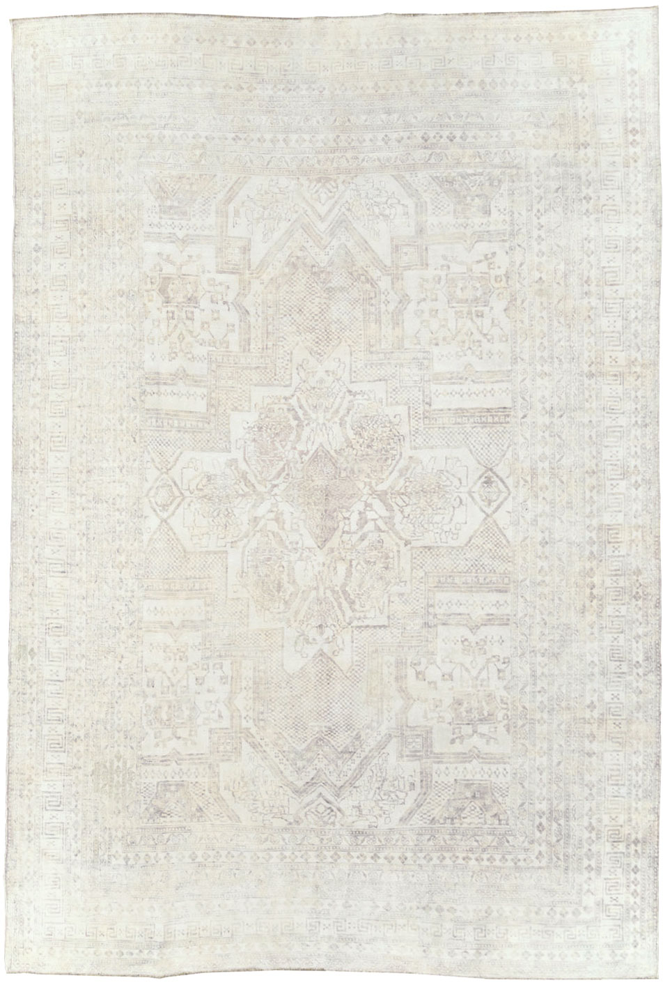 Vintage Cotton Agra Carpet, No.17643 - Galerie Shabab