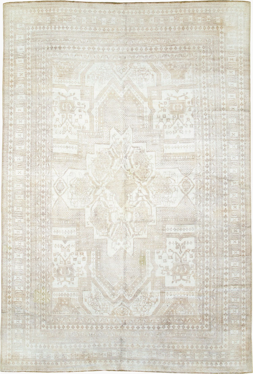Vintage Cotton Agra Carpet, No.17643 - Galerie Shabab