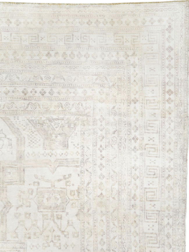 Vintage Cotton Agra Carpet, No.17643 - Galerie Shabab