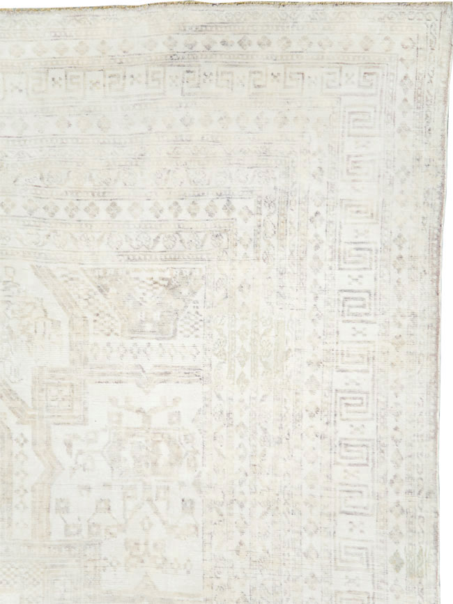 Vintage Cotton Agra Carpet, No.17643 - Galerie Shabab