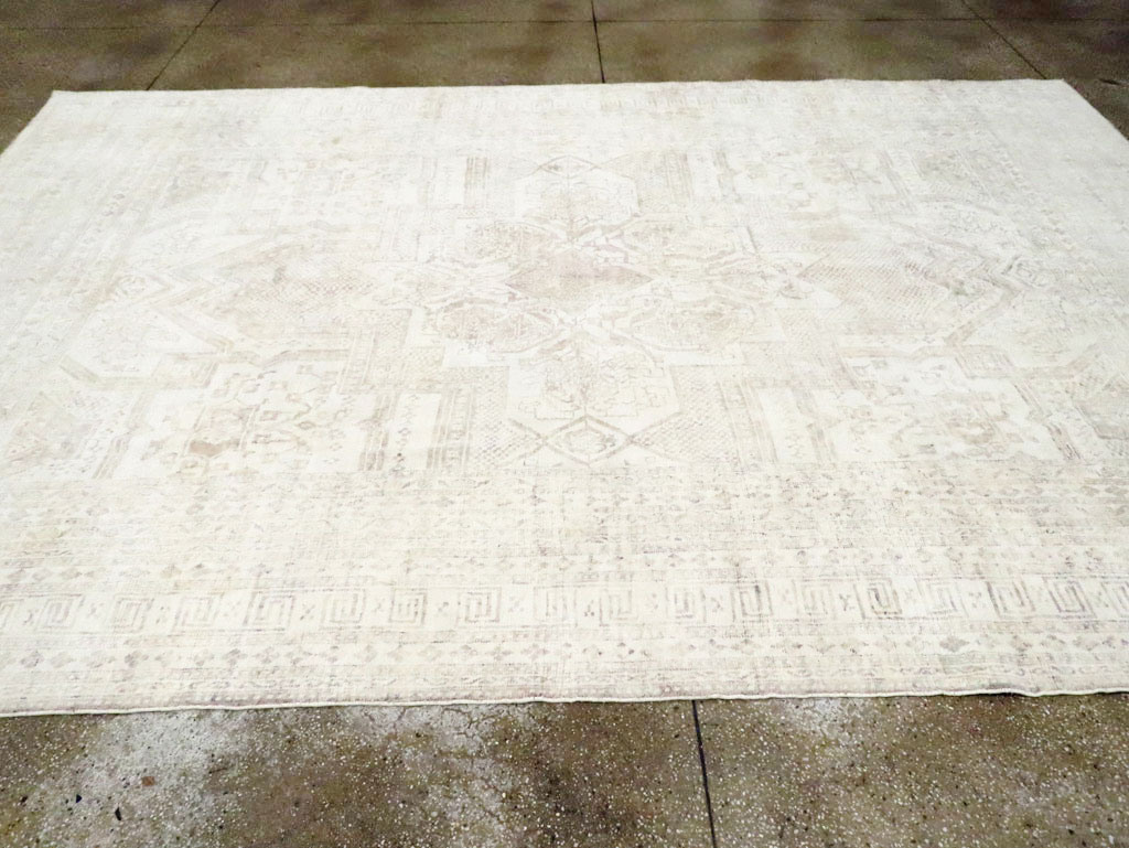 Vintage Cotton Agra Carpet, No.17643 - Galerie Shabab