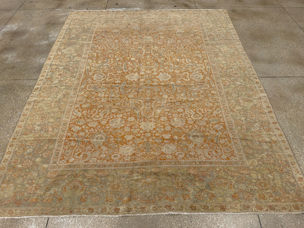 Vintage Turkish Oushak Room Size Carpet, No.17645 - Galerie Shabab