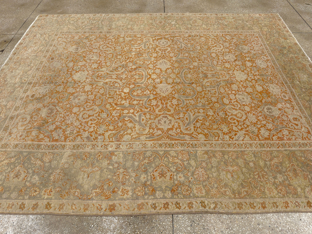 Vintage Turkish Oushak Room Size Carpet, No.17645 - Galerie Shabab