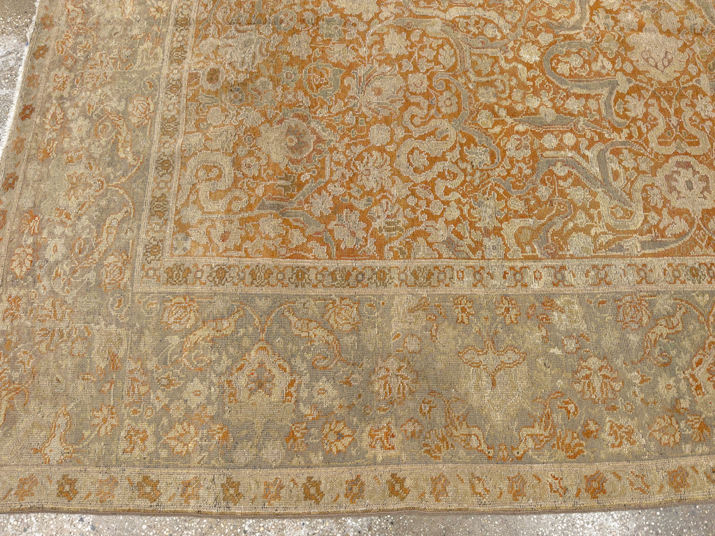 Vintage Turkish Oushak Room Size Carpet, No.17645 - Galerie Shabab