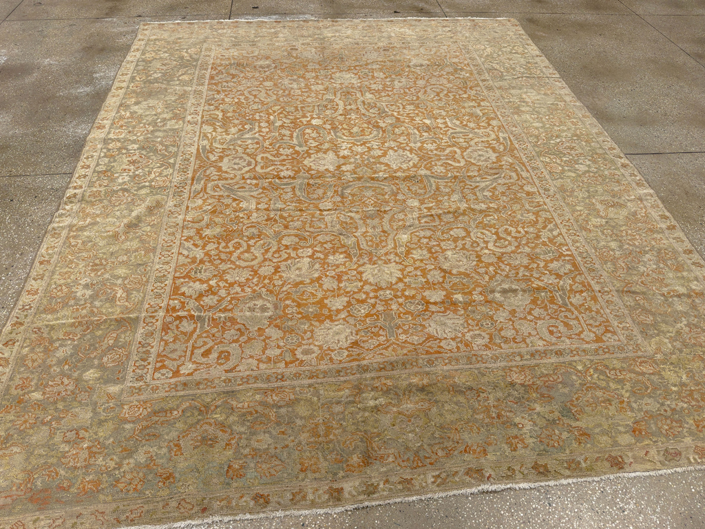 Vintage Turkish Oushak Room Size Carpet, No.17645 - Galerie Shabab