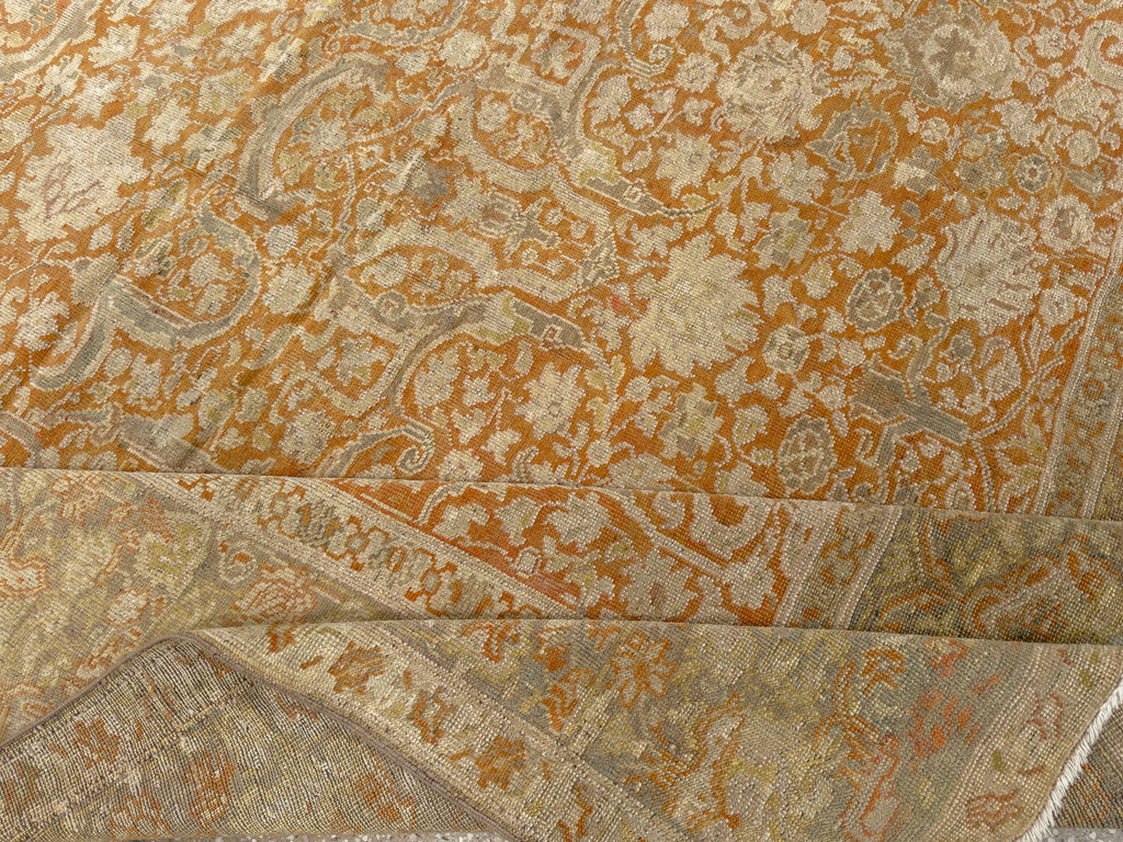 Vintage Turkish Oushak Room Size Carpet, No.17645 - Galerie Shabab